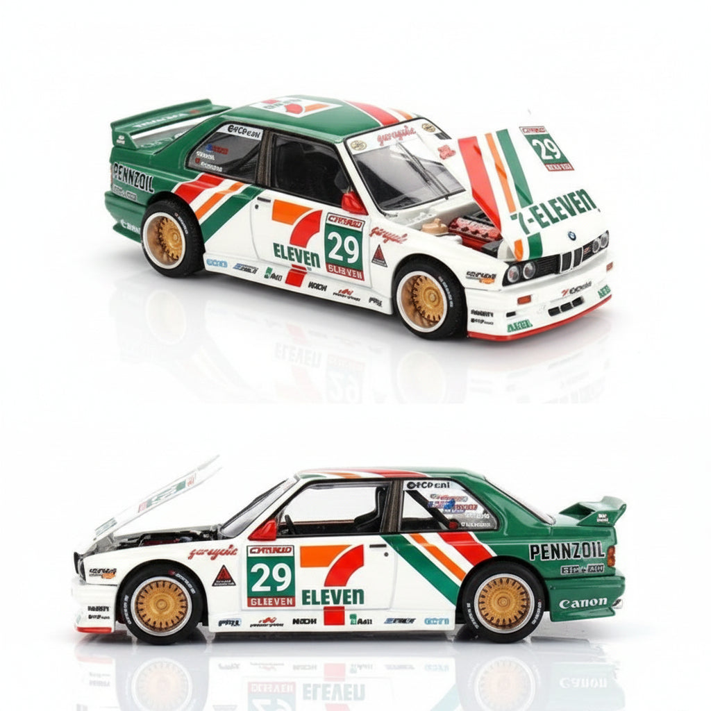 Kaido House BMW M3 E30 #29 7-Eleven | 1:64 Die-Cast Collectible