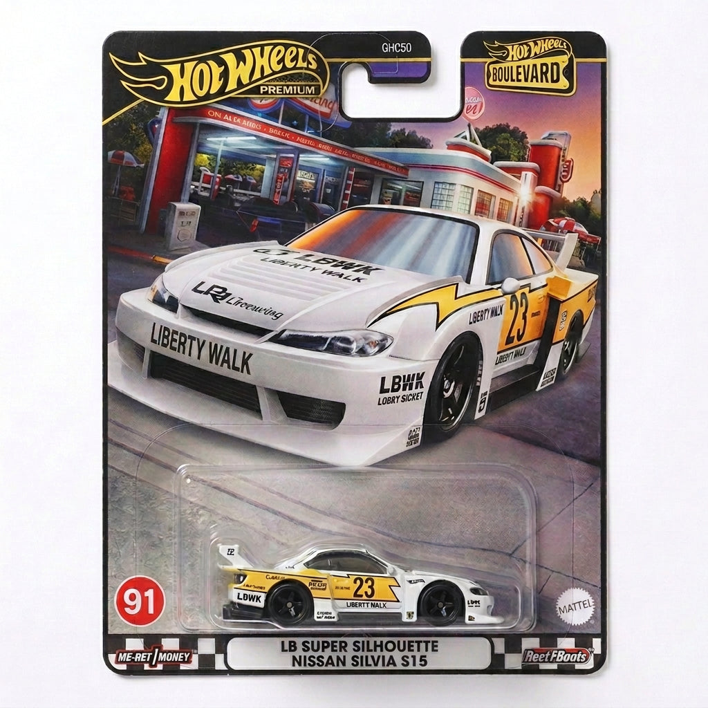 Hot Wheels Premium Boulevard LB Super Silhouette Nissan Silvia (S15) | 1:64 Scale Die-Cast Collectible