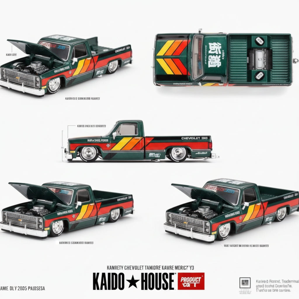 Kaido House x MiniGT Chevrolet Silverado Kaido Works V3 | 1:64 Scale Die-Cast Collectible
